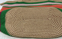 Load image into Gallery viewer, The Sak Womens Multicolor Crochet Double Handle Zip Top Lined Shoulder Bag