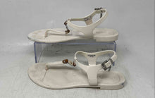 Load image into Gallery viewer, Coach Womens Piccadilly A6307 White Open Toe Flat Thong Sandals Size 6B
