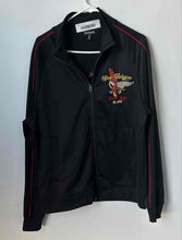Load image into Gallery viewer, True Religion Mens Black Golden California State Track Jacket Size Medium