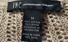 Load image into Gallery viewer, INC International Concepts Womens Beige Open-Knit Pullover Sweater Size M W/ Tag