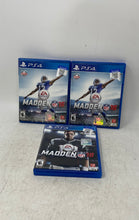 Load image into Gallery viewer, Lot Of 3 Pieces EA Sports PlayStation 4 Madden NFL 16 & 18 Play Video Games