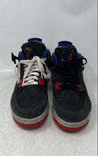 Load image into Gallery viewer, Nike Kids Air Jordan 4 Retro Red Black Blue Lace-Up Sneakers Shoes Size 7Y