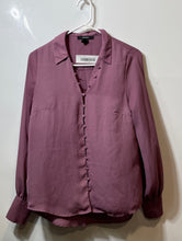 Load image into Gallery viewer, Forever 21 Womens Purple Long Sleeve Collared Button-Up Shirt Size Medium