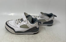 Load image into Gallery viewer, Nike Kids Air Jordan Spizike Low White Gray Hook & Loop Sneaker Shoes Size 12C