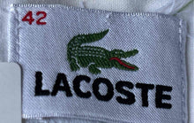 Load image into Gallery viewer, Lacoste Mens White Cotton Long Sleeve Pockets Collared Dress Shirt Size 42