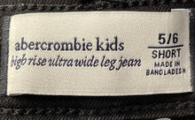 Load image into Gallery viewer, Abercrombie Kids Girls Black Pockets Wide Leg Jeans Size 5/6 With Tag
