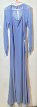 Load image into Gallery viewer, Club L London Womens Blue Square Neck Ruched Sleeve Maxi Dress Size 10 With Tag