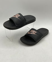 Load image into Gallery viewer, Nike Womens Benassi 343881-007 Black Slip-On Open Toe Slide Sandals Size 7