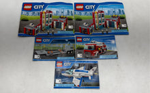 Load image into Gallery viewer, Lot Of 5 Pieces Lego Multicolor City English Manuals Instruction Books