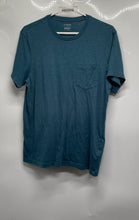 Load image into Gallery viewer, J.Crew Mens Blue Slim-Washed Chest Pocket Short Sleeve Crew Neck T-Shirt Size M