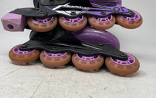 Load image into Gallery viewer, Roller Derby Girls Lomond Purple Black Adjustable Inline Skates Size 3-6
