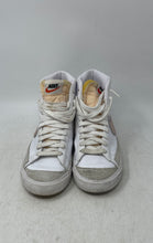 Load image into Gallery viewer, Nike Womens Blazer Mid 77 Vintage White Leather Lace-Up Sneaker Shoes Size 6