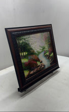 Load image into Gallery viewer, RJB Morning Forest Landscape Trees Stream Meadow Signed And Framed Art Painting