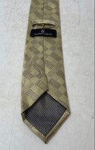 Load image into Gallery viewer, Valerio Garati Mens Gold-Tone Check Adjustable Formal Pointed Tie One Size