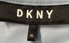 Load image into Gallery viewer, DKNY Womens Light Blue Sleeveless Crew Neck Pullover Blouse Top Size XL