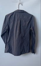 Load image into Gallery viewer, Alfani Womens Gray Cotton Long Sleeve Collared Button-Up Shirt Size 8