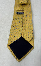 Load image into Gallery viewer, Roundtree & Yorke Mens Multicolor Geometric Silk Keeper Loop Pointed Tie