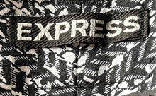 Load image into Gallery viewer, Express Womens Black White Print Belt Loops Back Pockets Chino Shorts Size 2
