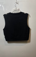 Load image into Gallery viewer, Divided By H&M Womens Black White Argyle Print Cropped Sweater Vest Size M