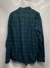 Load image into Gallery viewer, Banana Republic Mens Green Check Cotton Slim Fit Pockets Button-Up Shirt Size XL