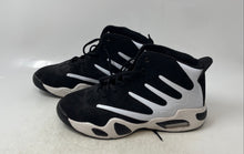 Load image into Gallery viewer, Mens Black White Leather High Top Lace-Up Sneaker Shoes Size EUR 42