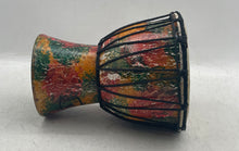 Load image into Gallery viewer, Multicolor Hand Painted African Wood Rope Tuned Djembe Drum Instrument