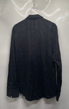 Load image into Gallery viewer, Guess Mens Black Long Sleeve Spread Collar Regular Fit Button-Up Shirt Size L