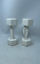 Load image into Gallery viewer, Everlast White Fitness Exercise 2lb Dumbbells For Nintendo Wii Not Tested
