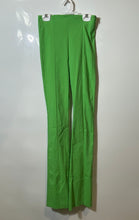 Load image into Gallery viewer, Zara Womens Green Flat Front Side Zip Bootcut Leg Trouser Pants Size XS