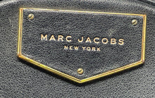 Load image into Gallery viewer, Authentic Marc Jacobs Womens Voyager Black Leather Round Crossbody Bag Stained