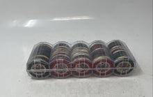 Load image into Gallery viewer, Multicolor Striped Plastic Professional Casino Poker Game Chips In Case