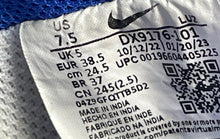 Load image into Gallery viewer, Nike Womens Gamma Force DX9176-101 White Blue Lace-Up Sneaker Shoes Size 7.5
