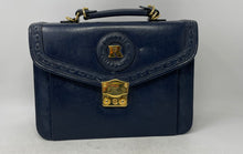 Load image into Gallery viewer, Rosanie Collection Womens Dark Blue Zipper Inner Pockets Top Handle Bag