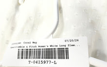 Load image into Gallery viewer, Abercrombie & Fitch Womens White 3/4 Sleeve Blouse Top Size Medium