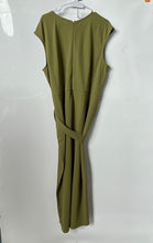 Load image into Gallery viewer, Anne Klein Womens Green Waist Tie Back Zip One-Piece Jumpsuit Size PXXL