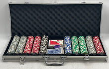 Load image into Gallery viewer, Multicolor Playing Cards Dealer Blind Buttons Poker Chip Set With Case