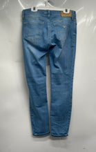 Load image into Gallery viewer, Emporio Armani Womens Blue Denim Light Wash Button Front Skinny Jeans Size 27