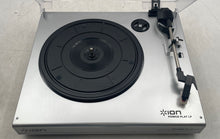Load image into Gallery viewer, Ion Silver Black Power Play LP USB Powered LP To MP3 Turntable With Box