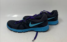 Load image into Gallery viewer, Nike Womens Revolution 2 Black Blue Lace-Up Low Top Sneaker Shoes Size 7