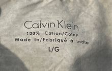Load image into Gallery viewer, Calvin Klein Mens Gray Cotton Long Sleeve Two Chest Pockets Button-Up Shirt Sz L