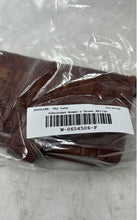 Load image into Gallery viewer, Womens Brown Leather Woven Outer Pocket Credit Card Slot Bifold Wallet