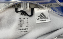 Load image into Gallery viewer, Adidas Mens Blue And Gray Heather Climawarm Long Sleeve Full-Zip Hoodie Size L