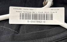 Load image into Gallery viewer, Armani Exchange Mens Black Short Sleeve Crew Neck Pullover T-Shirt Size M