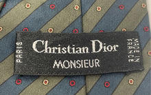 Load image into Gallery viewer, Christian Dior Monsieur Mens Multicolor Striped Silk Adjustable Designer Tie