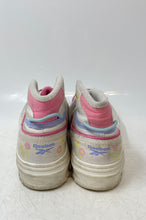 Load image into Gallery viewer, Reebok Girls White Pink Floral Print High Top Lace-Up Sneakers Shoes Size 3
