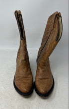 Load image into Gallery viewer, Old West Kids Brown Leather Pull-On Round Toe Cowboy Western Boots Size 35