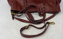 Load image into Gallery viewer, Fossil Womens Brown Detachable Strap Double Handle Shoulder Backpack
