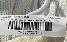 Load image into Gallery viewer, Chaps Ralph Lauren Mens White Long Sleeve Cable-Knit Pullover Sweater Size Large
