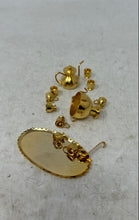 Load image into Gallery viewer, Gold-Tone Engraved Home Decorative Collectible Cups Tray & Pot Miniature Tea Set