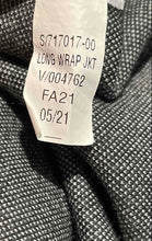 Load image into Gallery viewer, Banana Republic Womens Gray Long Sleeve Shawl Collar Wrap Trench Coat Size S